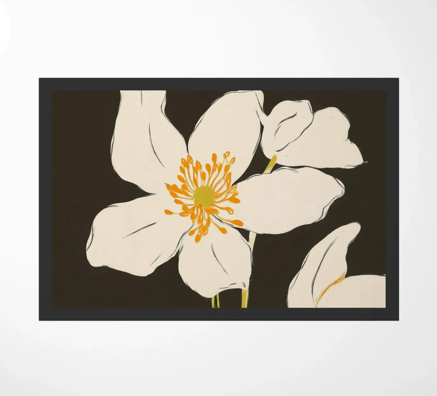Midnight Bloom Fußmatte von cityart