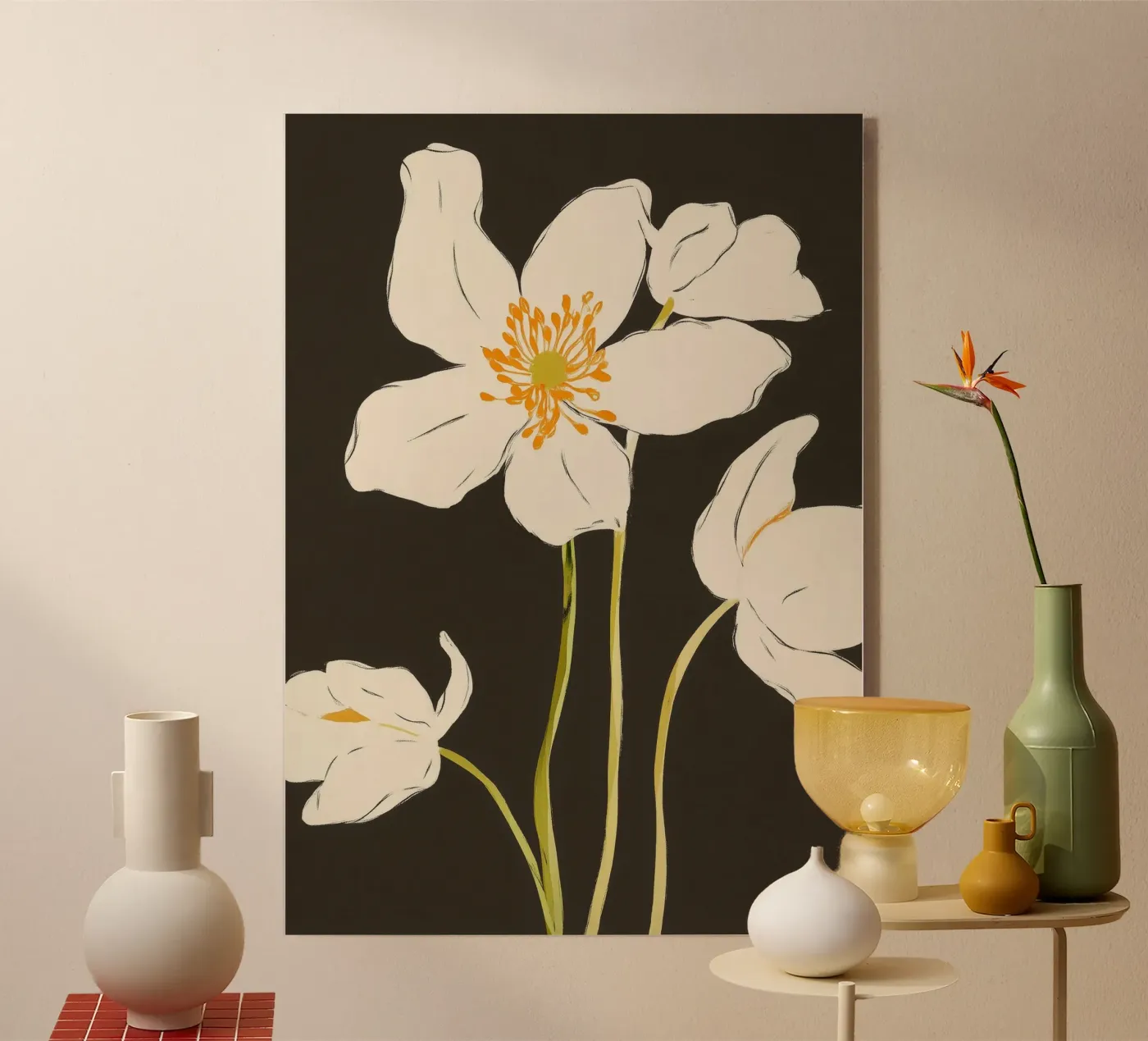 Midnight Bloom acryl van cityart