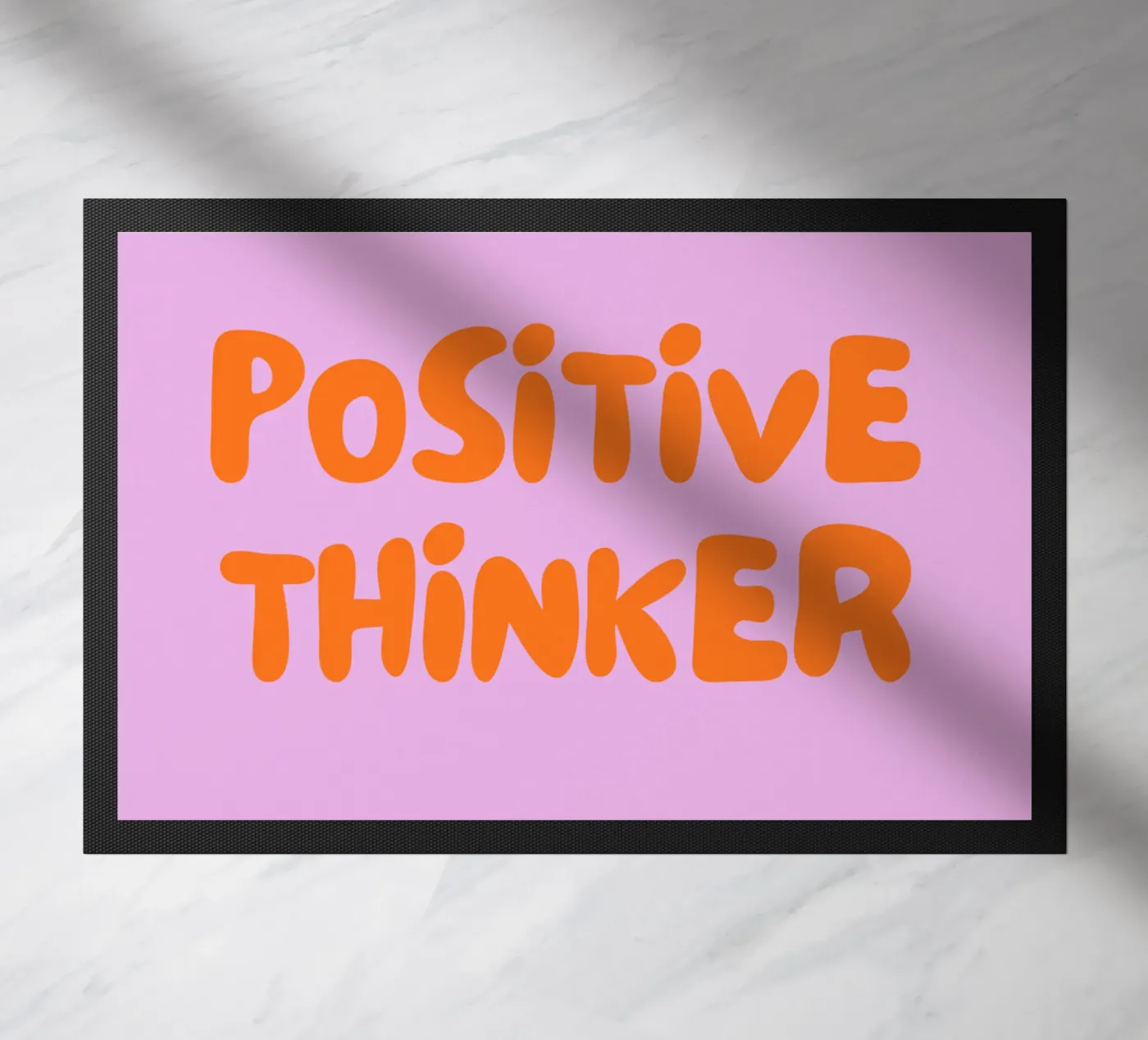 Positive Thinker doormat by Tabea Jule