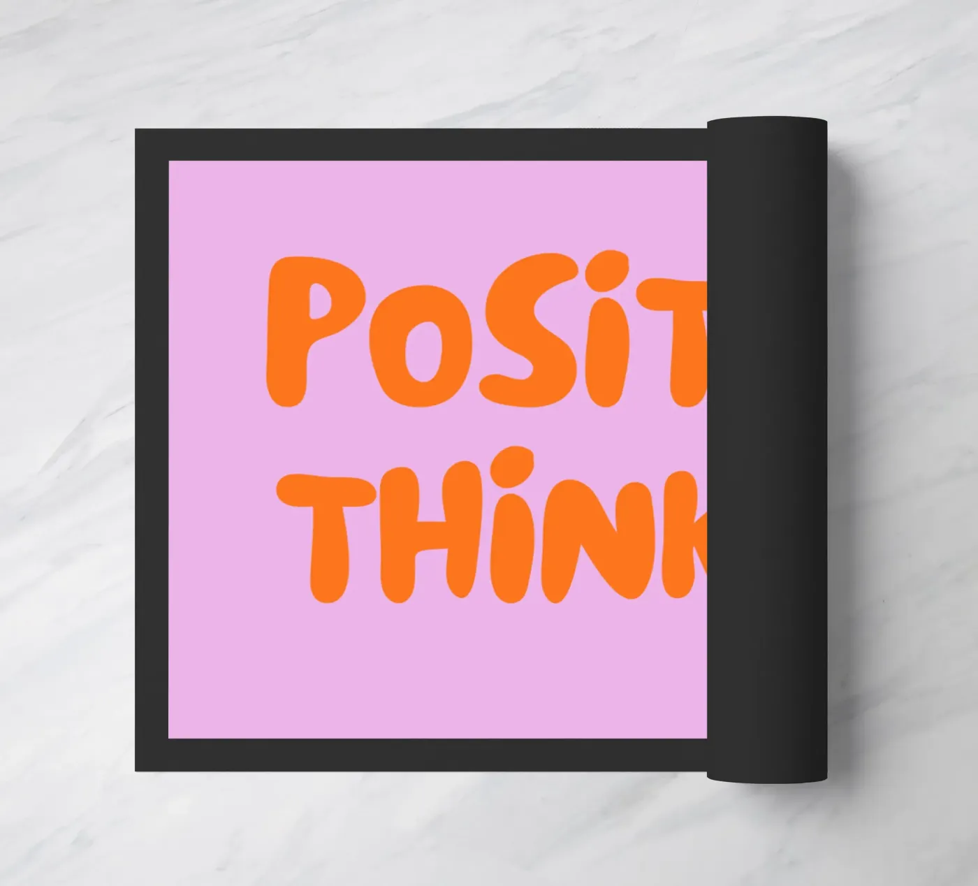 Positive Thinker doormat by Tabea Jule