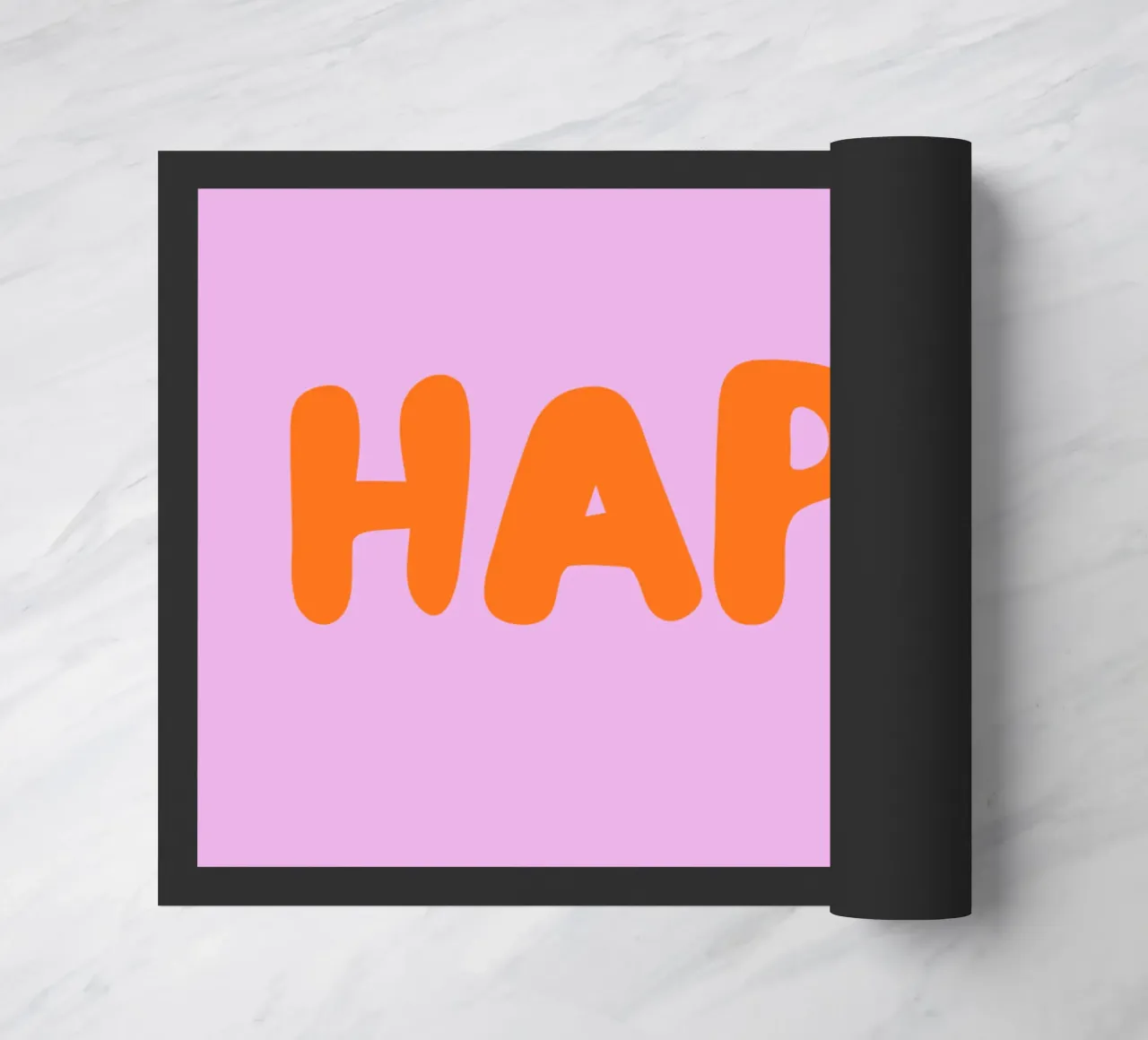 Happy doormat by Tabea Jule