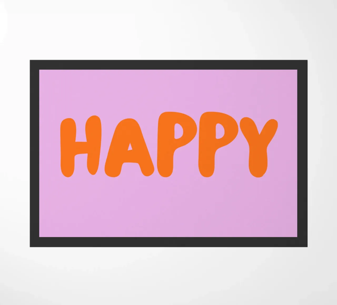 Happy doormat by Tabea Jule