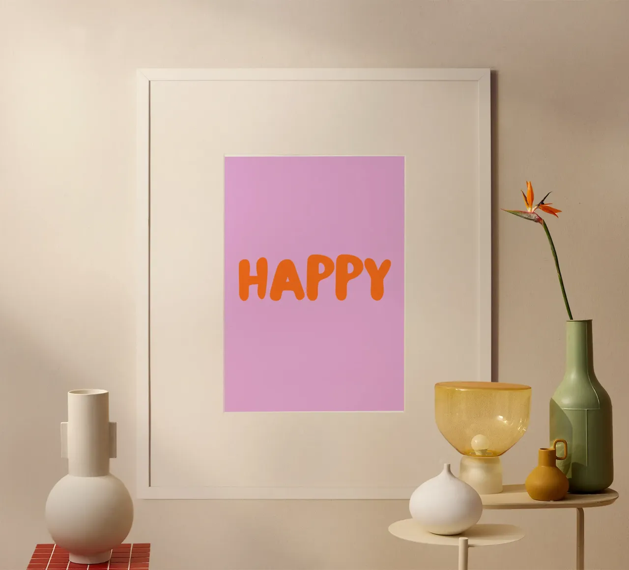Happy poster by Tabea Jule