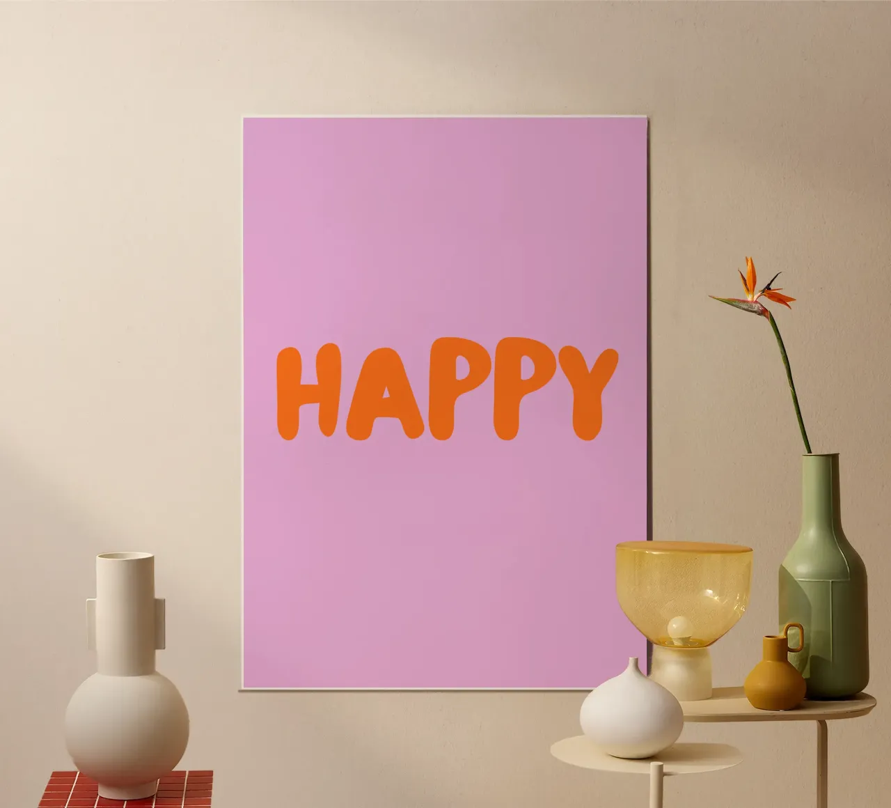 Happy poster by Tabea Jule