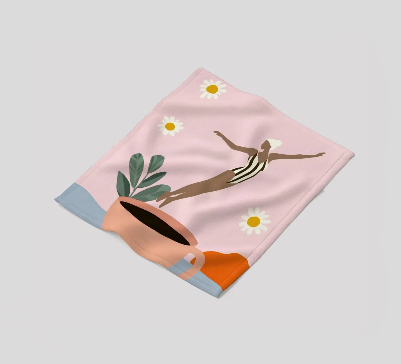 Caffeine Dive fleecedeken van Vibrant Berry Studio