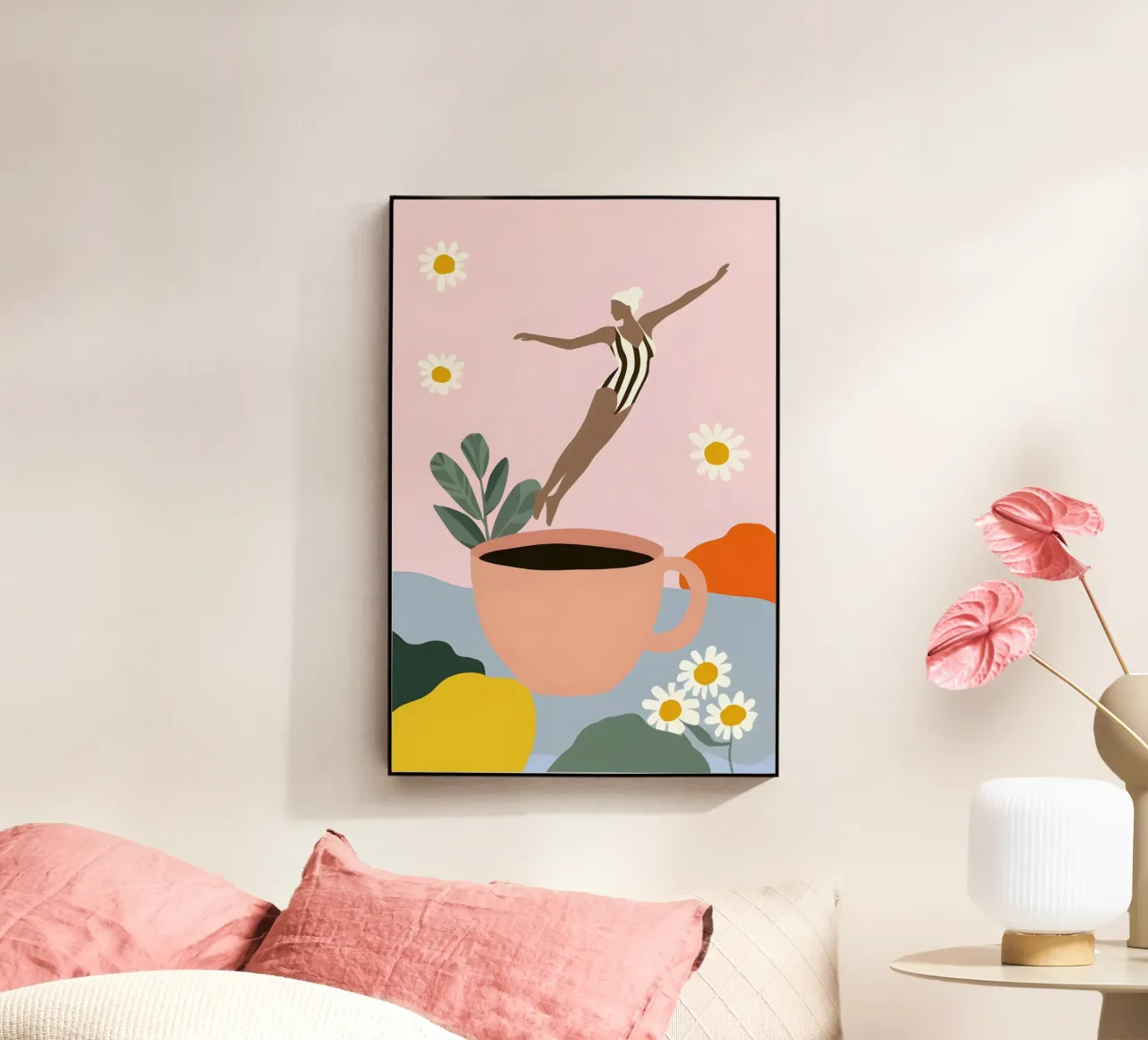 Caffeine Dive plexiglass da Vibrant Berry Studio