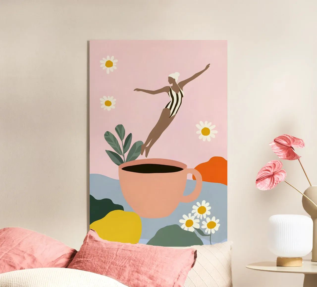 Caffeine Dive plexiglass da Vibrant Berry Studio