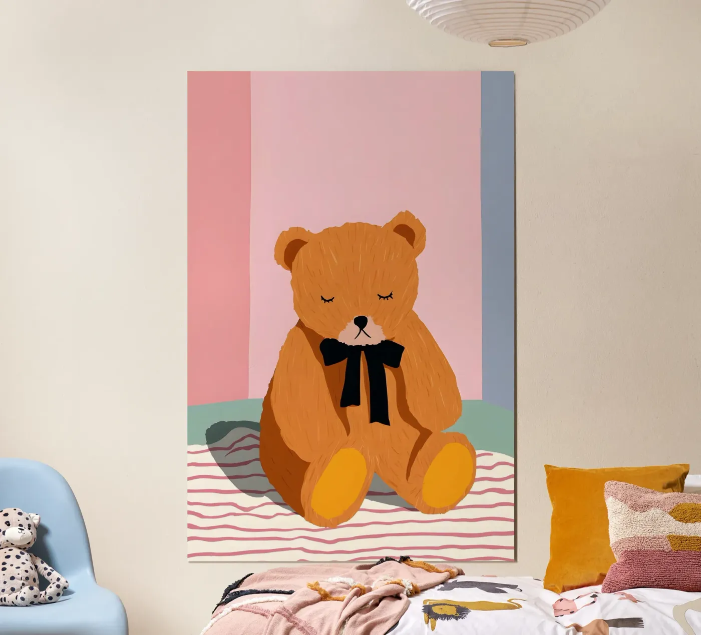 Sleepy Teddy poster da Vibrant Berry Studio