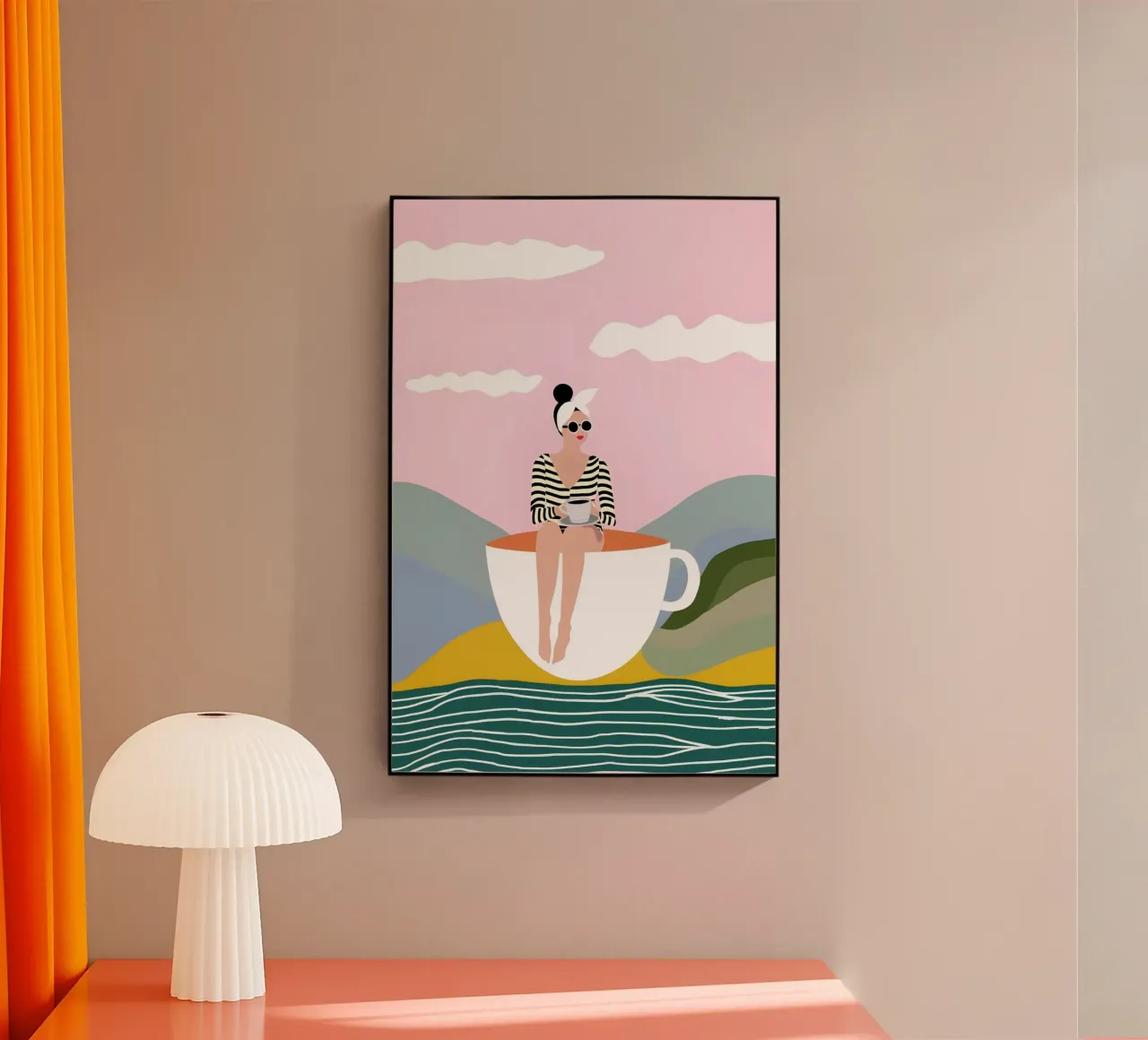 Coffee Coast plexiglass da Vibrant Berry Studio