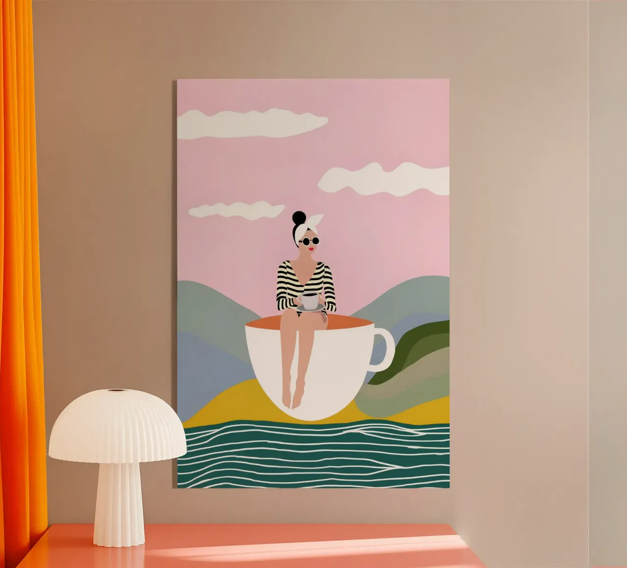 Coffee Coast plexiglass da Vibrant Berry Studio