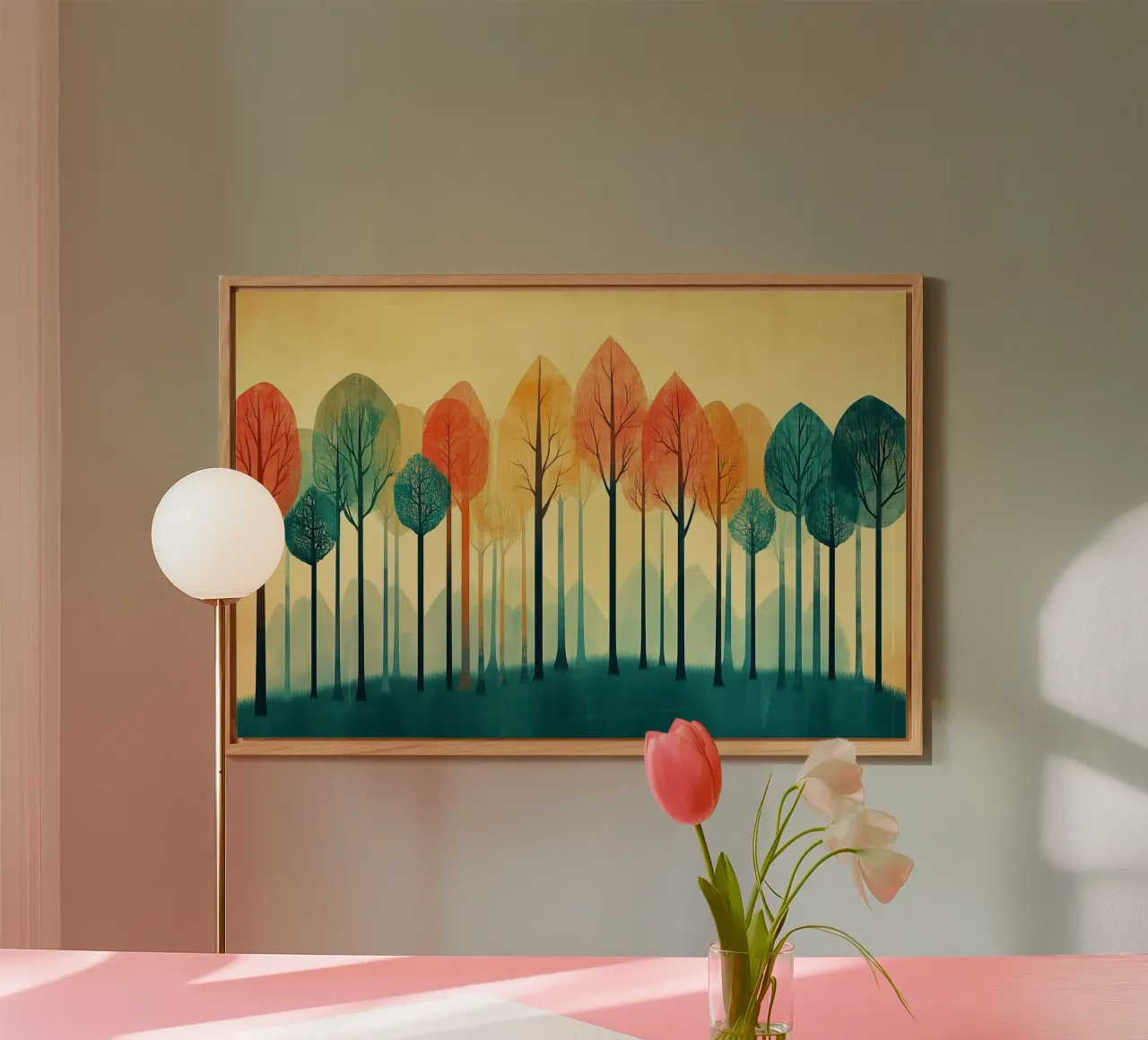 Autumn forest alu-dibond by Little Things