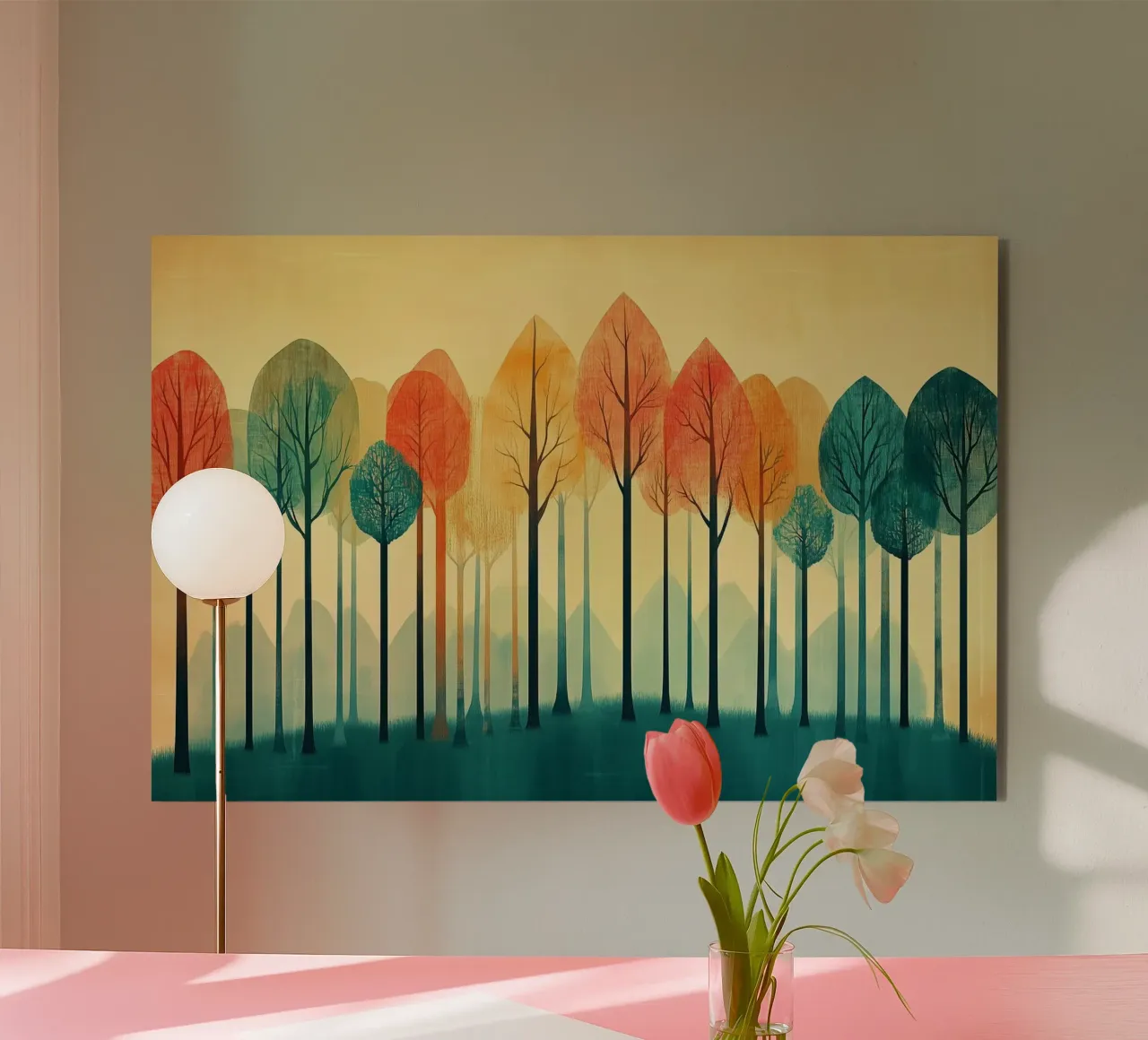 Autumn forest alu-dibond by Little Things