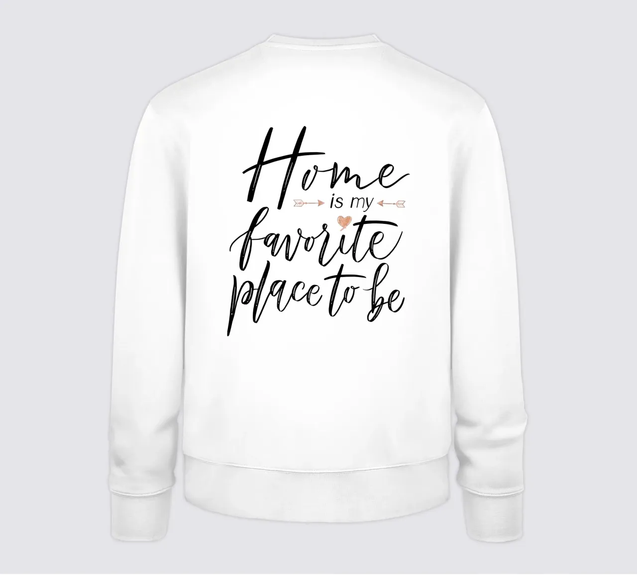 My favourite place to be is at home. Boho style. Monstera and leaves sweatshirt by CalliLetters