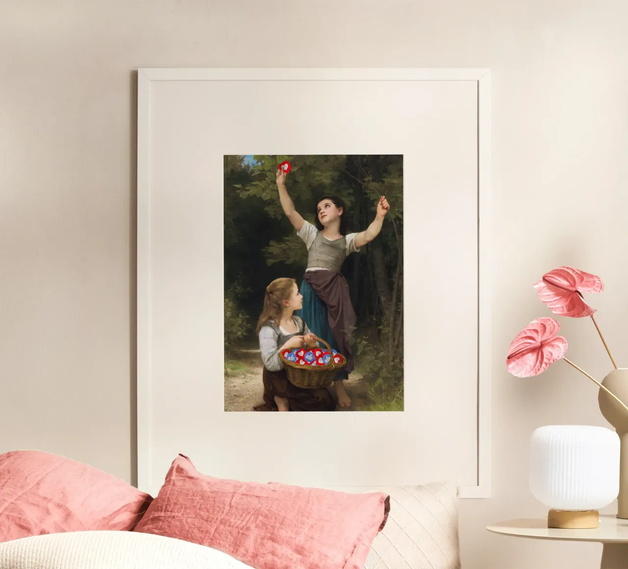 Picking Up Likes poster con telaio in legno da Dikhotomy