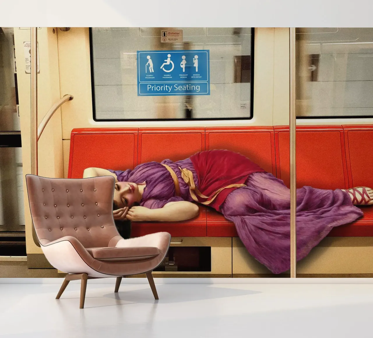 Priority Seating fotobehang van Dikhotomy