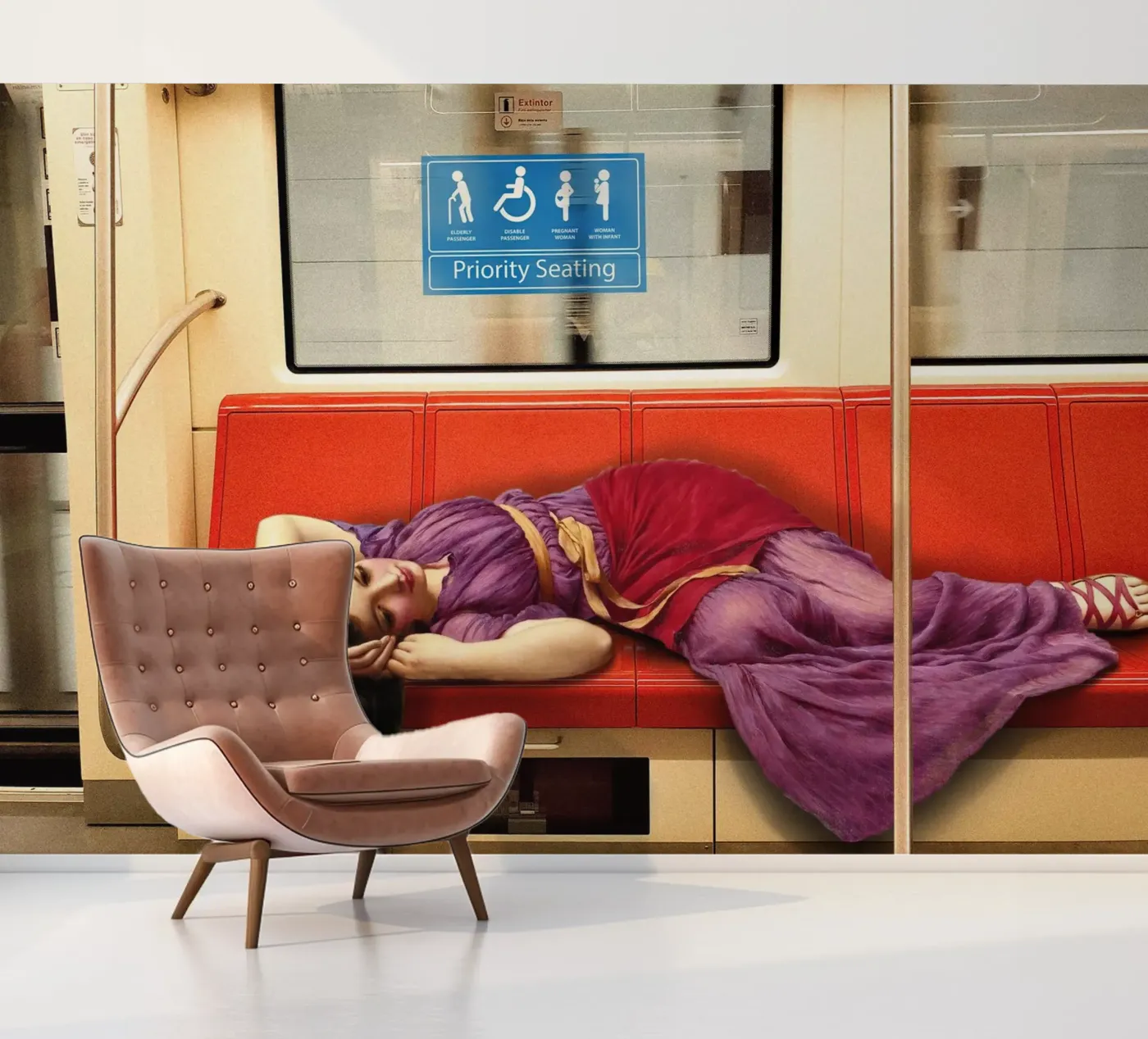 Priority Seating fotobehang van Dikhotomy