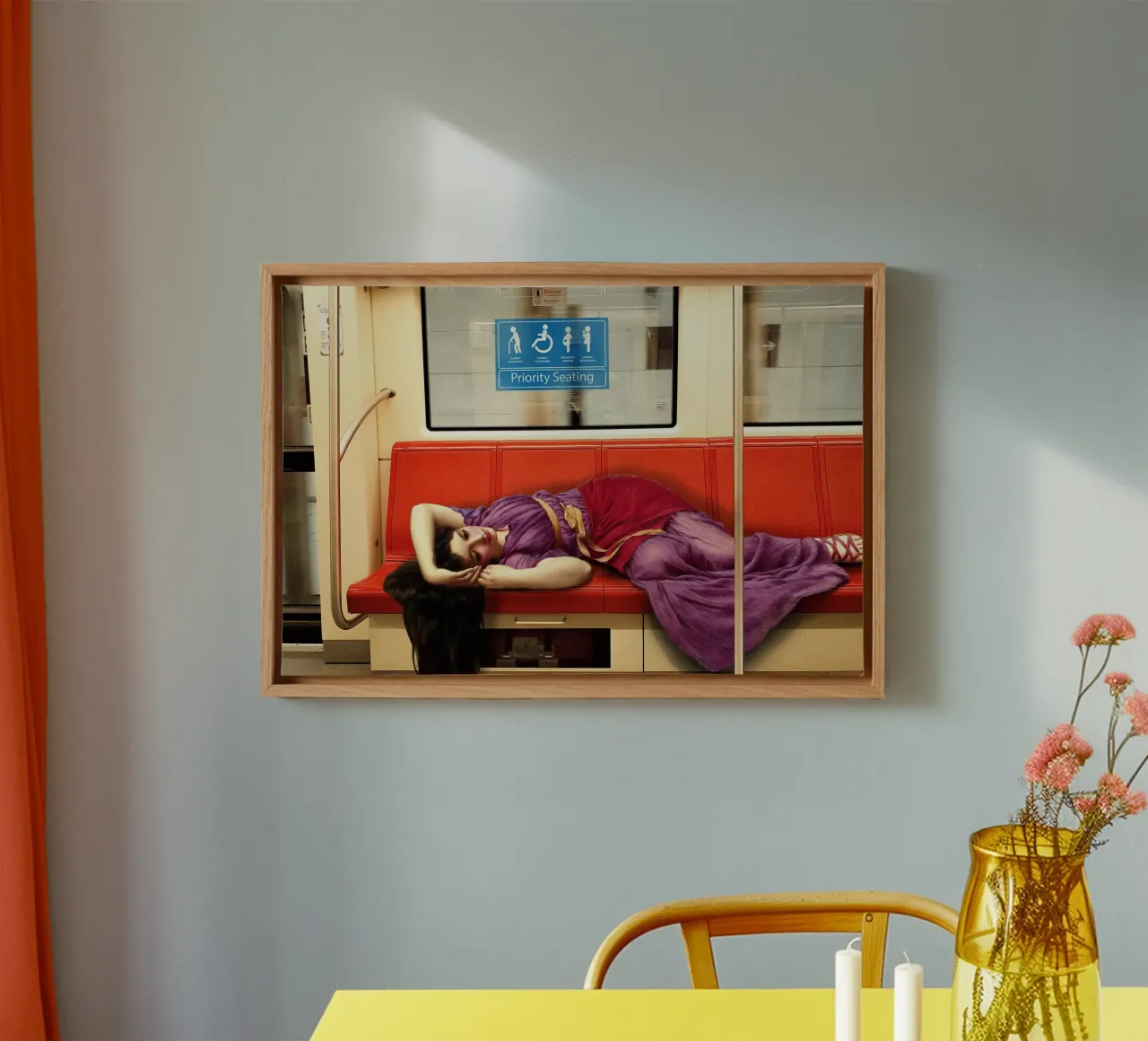 Priority Seating tela con Cornice a cassetta da Dikhotomy