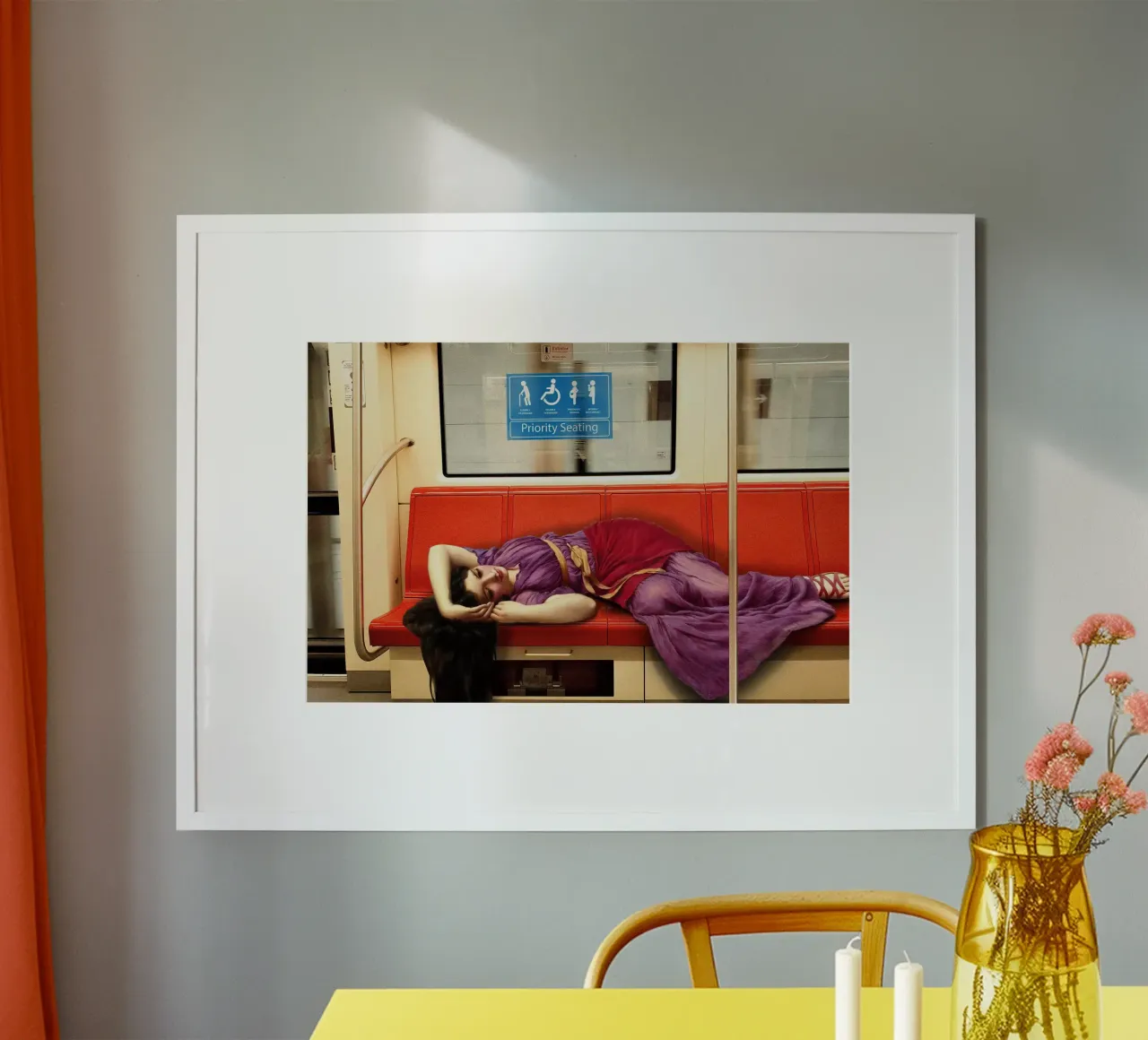 Priority Seating poster con telaio in plastica da Dikhotomy