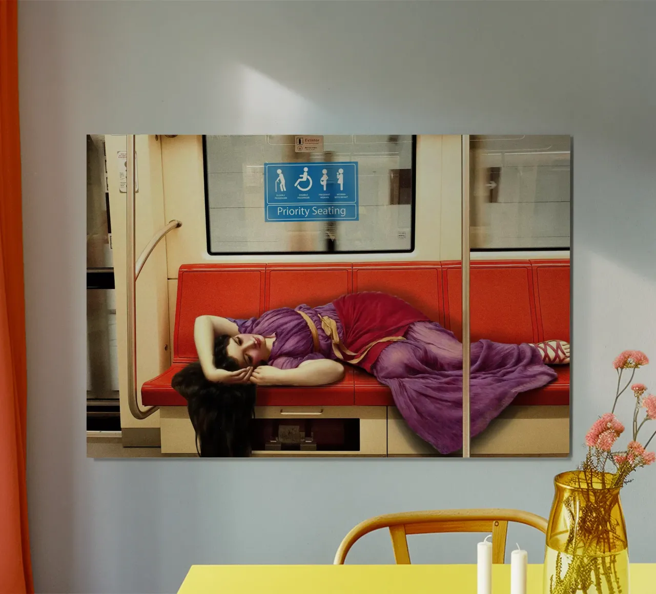 Priority Seating poster con telaio in plastica da Dikhotomy