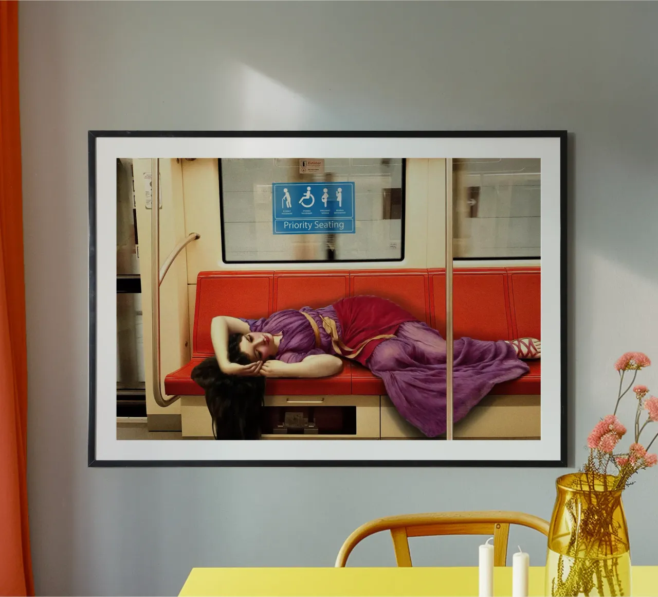 Priority Seating poster con telaio in plastica da Dikhotomy