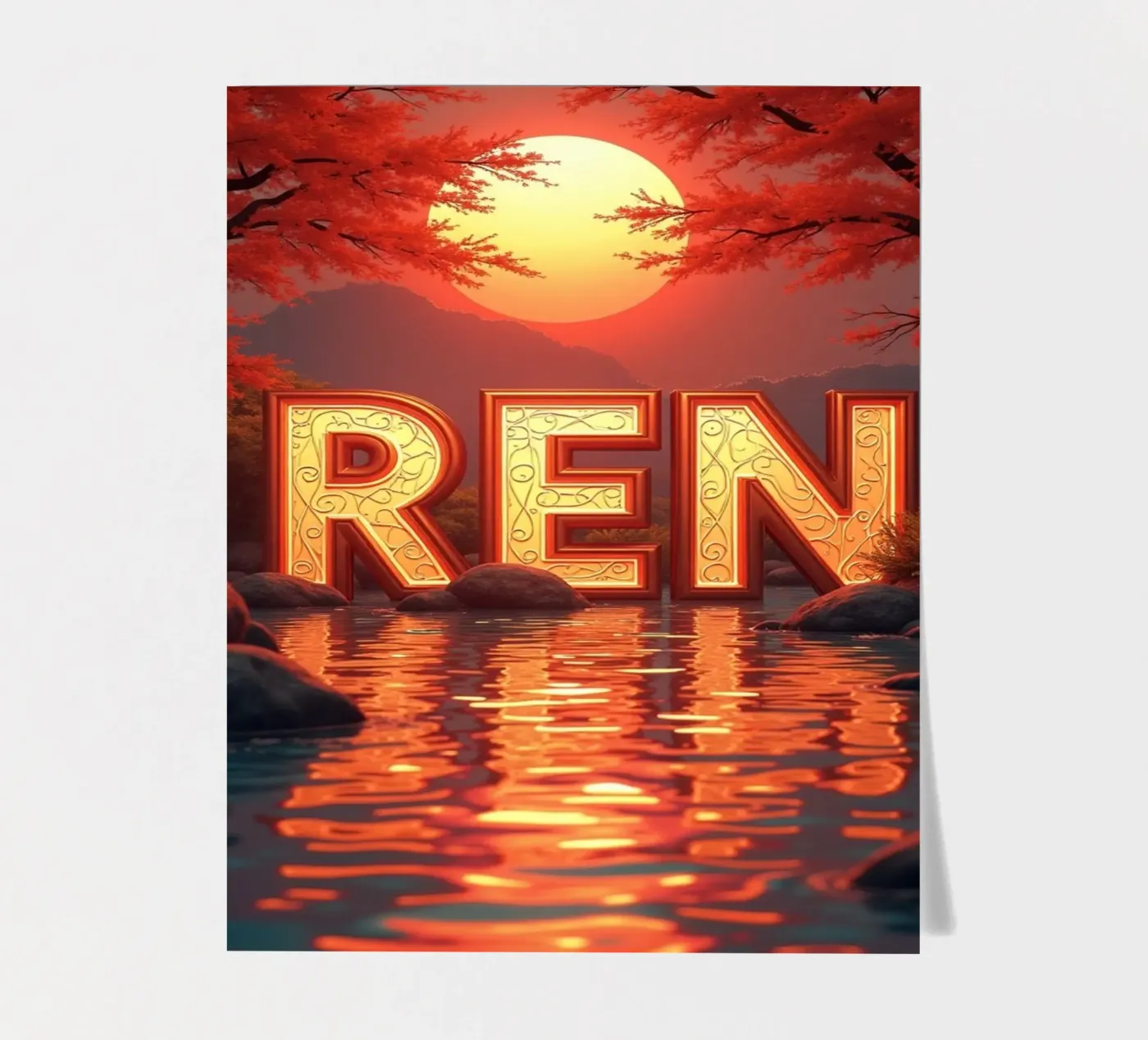 REN sticker sheet by CASTILO Namengalerie