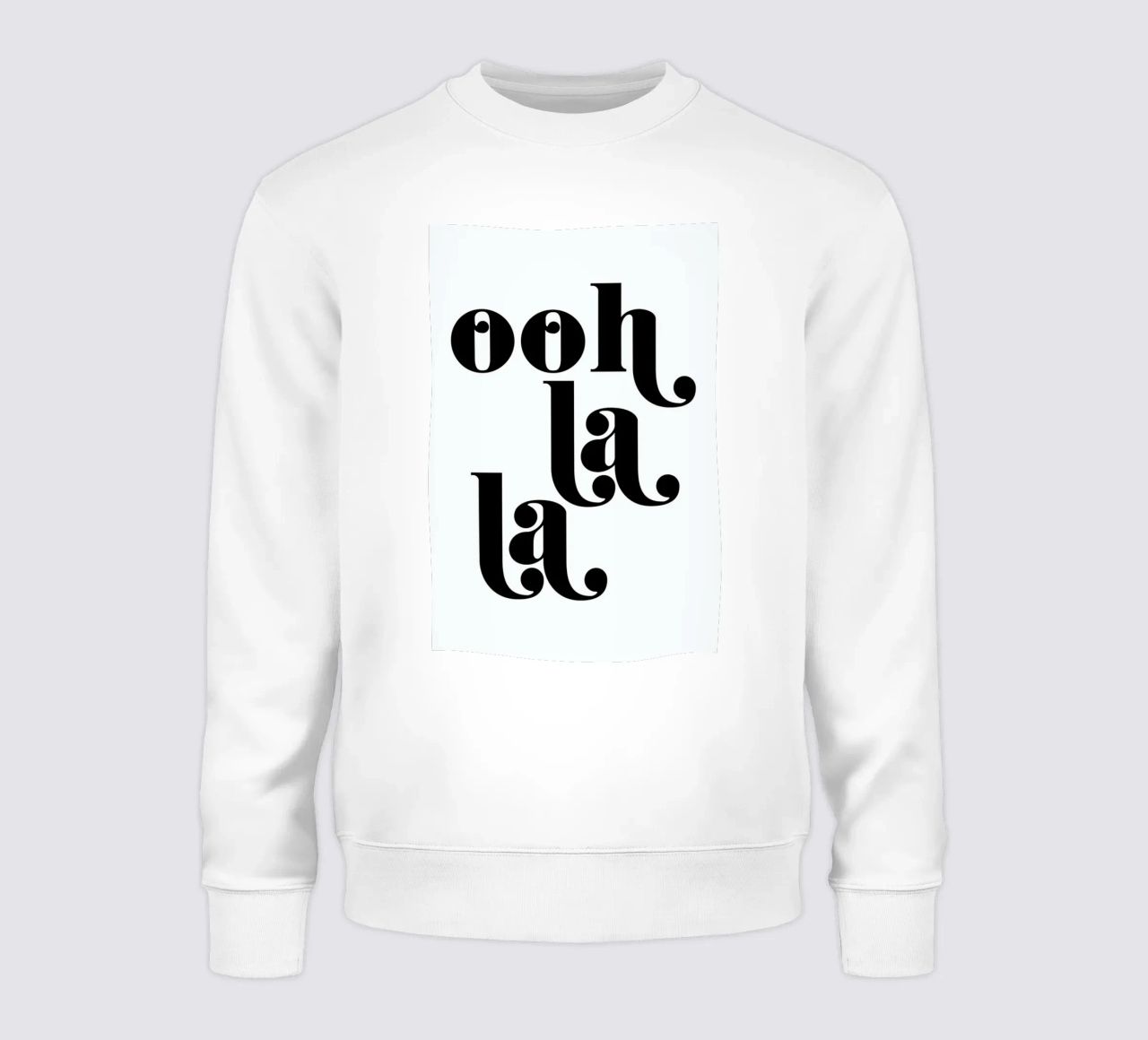 Ooh La La Typography Print sudadera de Honeymoon Hotel