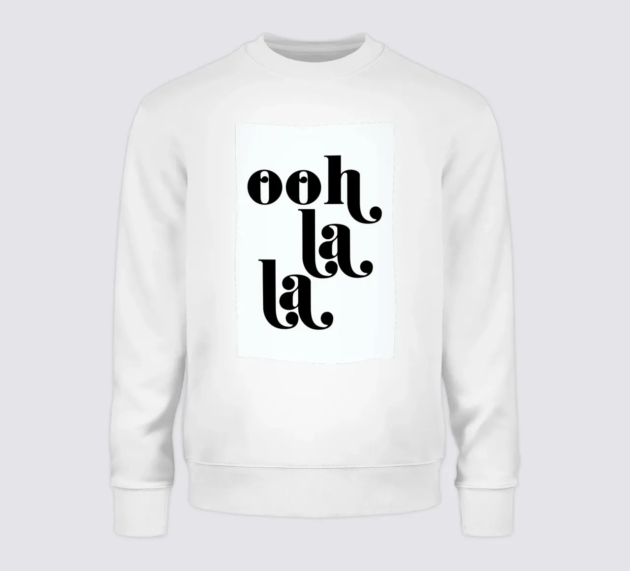 Ooh La La Typography Print felpa da Honeymoon Hotel