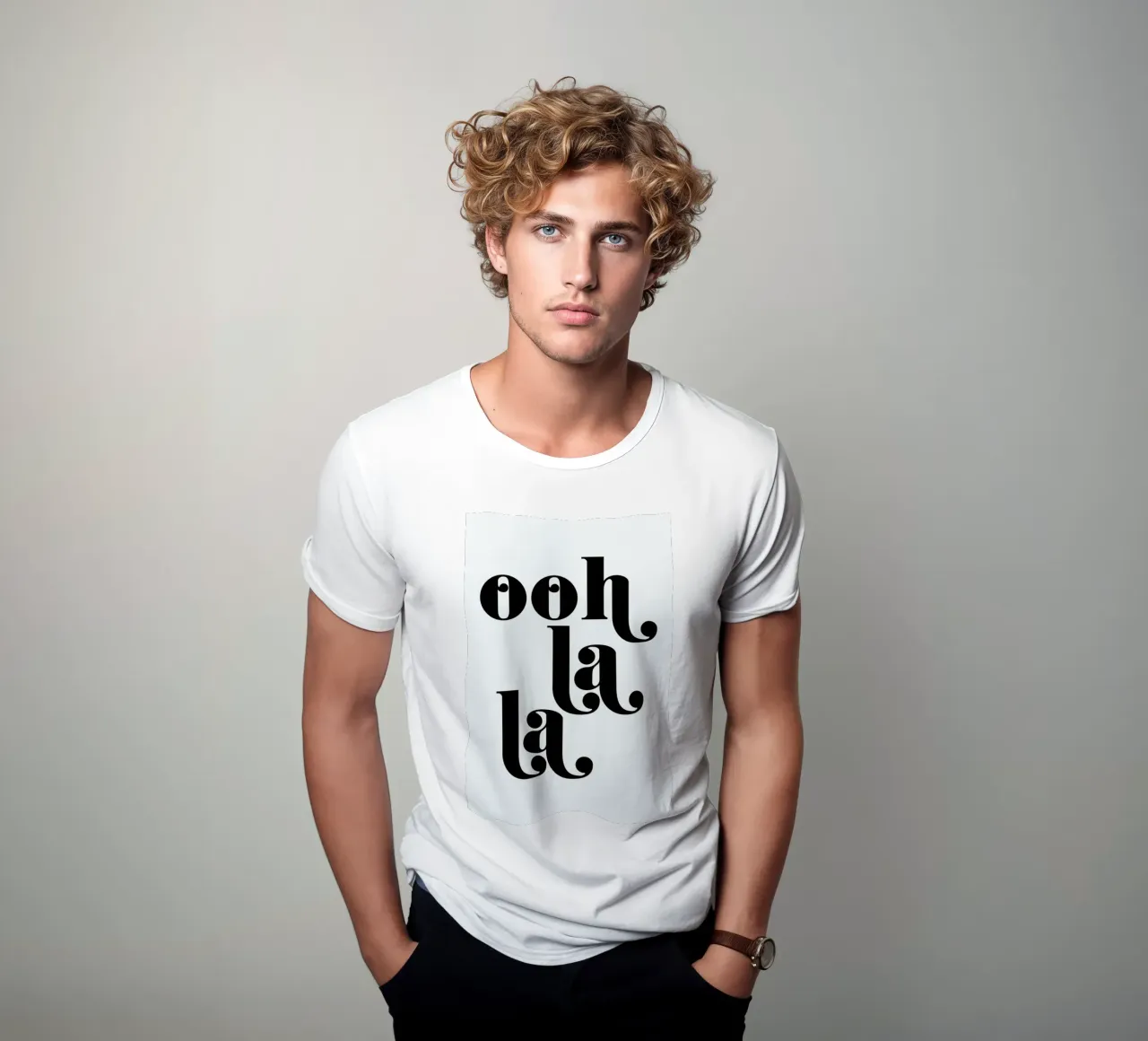 Ooh La La Typography Print t-shirt da Honeymoon Hotel