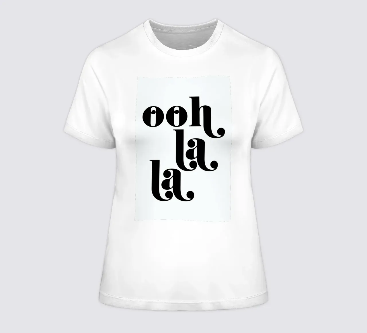Ooh La La Typography Print t-shirt da donna da Honeymoon Hotel