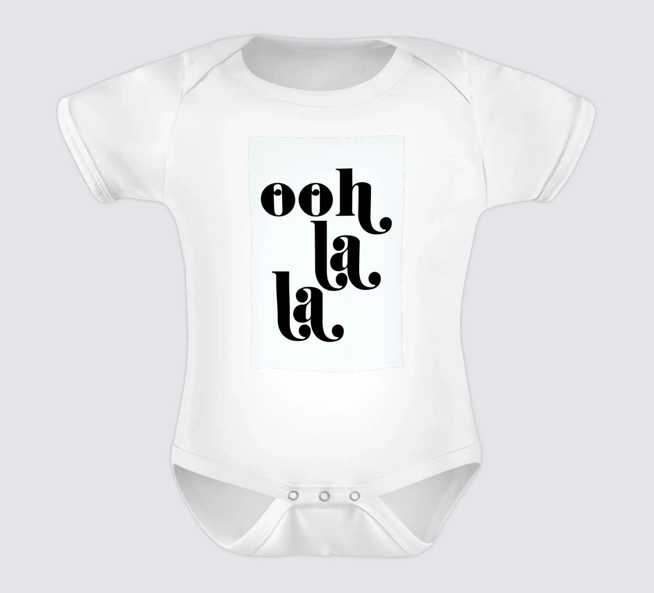 Ooh La La Typography Print body de bebé de Honeymoon Hotel