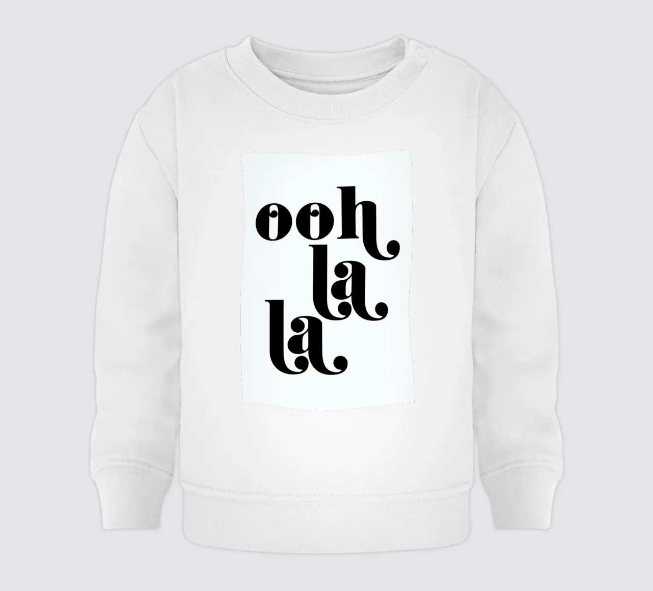 Ooh La La Typography Print felpa neonato da Honeymoon Hotel