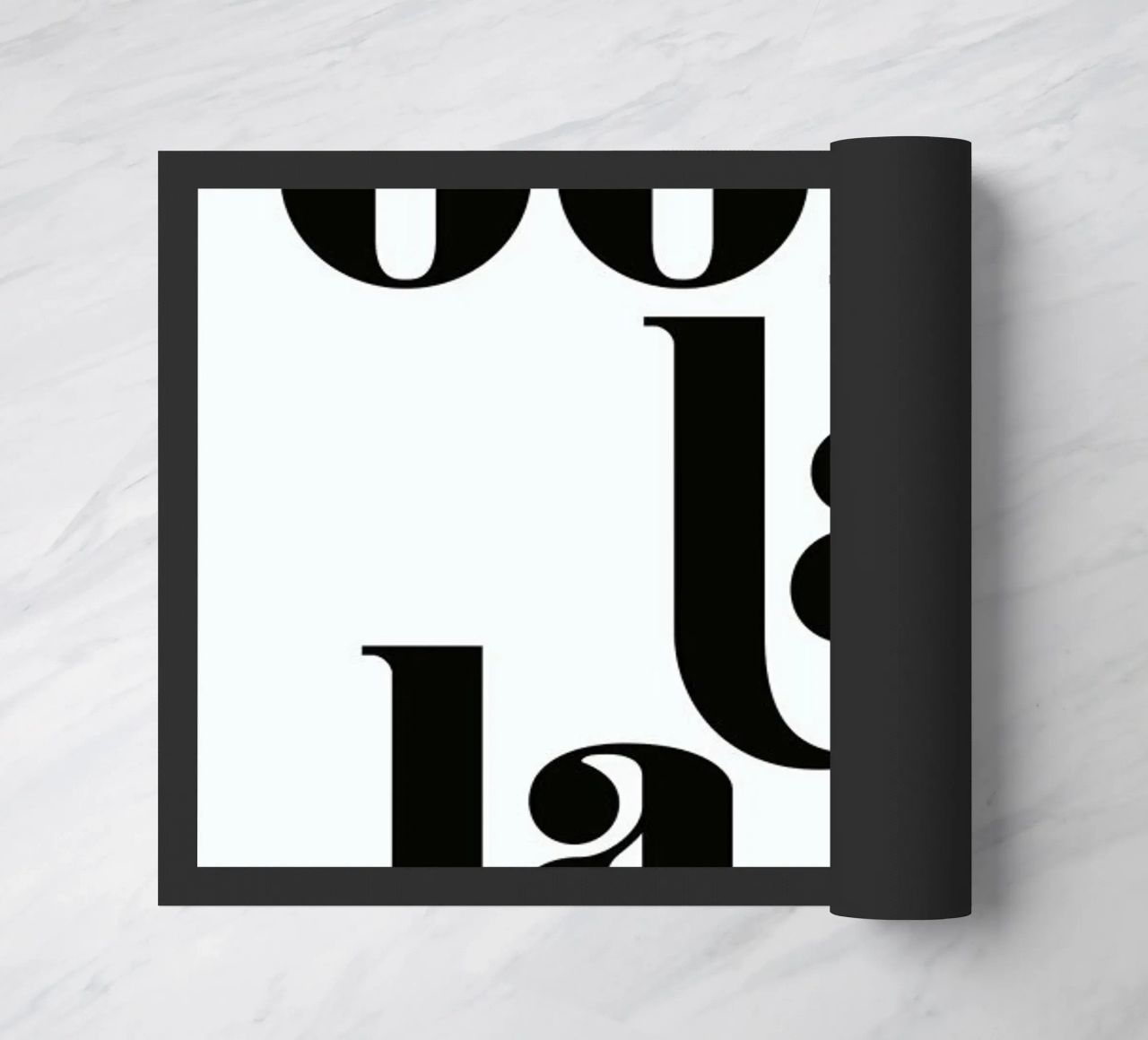 Ooh La La Typography Print felpudo de Honeymoon Hotel
