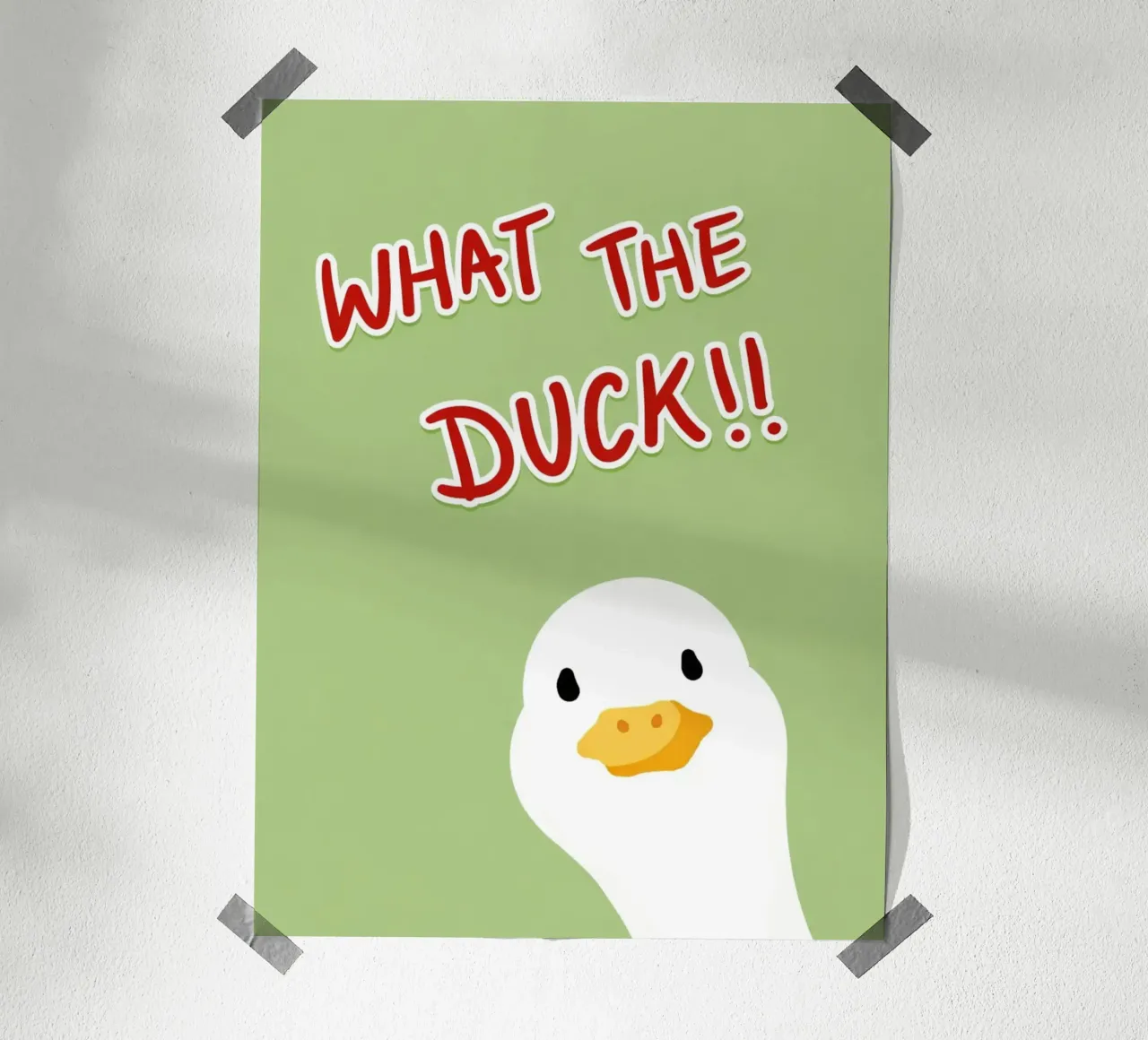 what the duck poster by Ramanda
