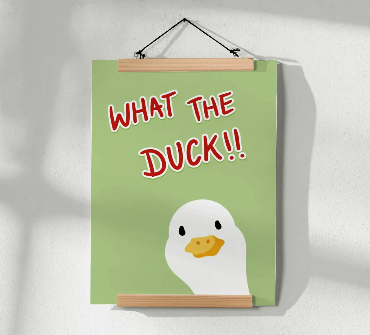 what the duck poster by Ramanda
