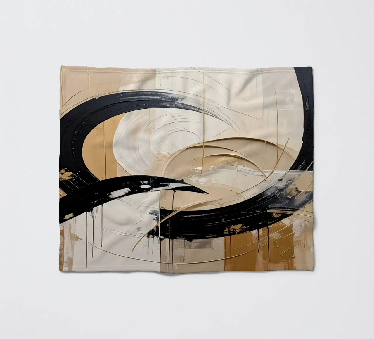 Abstracte rust fleecedeken van Katalier (Abstract Harmony)