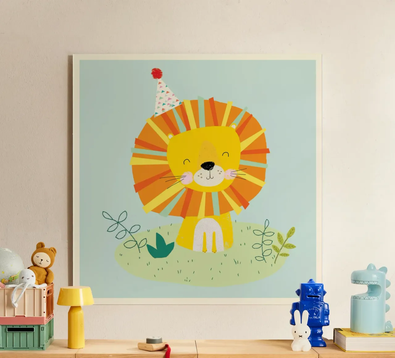 Cute Lion plexiglass da Cory Reid Illustration