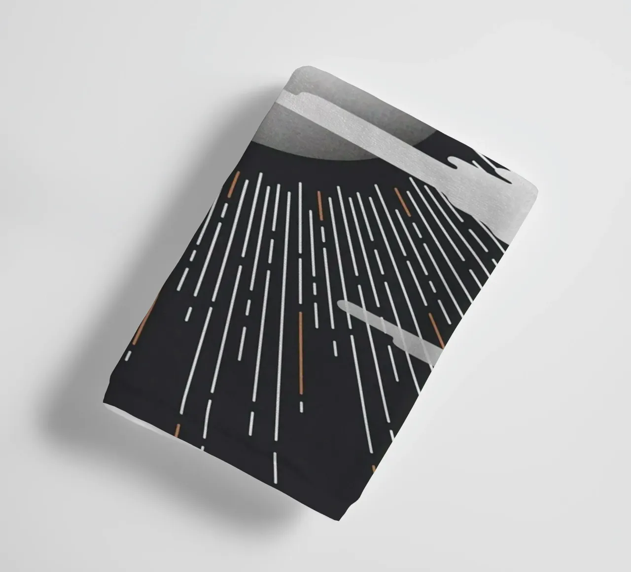 Minimalist Cosmic Moon Print towel by kookiepixel
