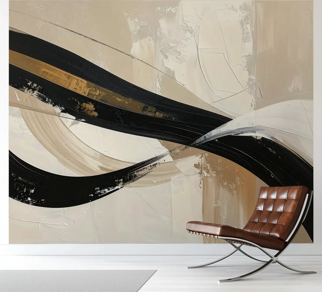 Abstracte aanraking fotobehang van Katalier (Abstract Harmony)