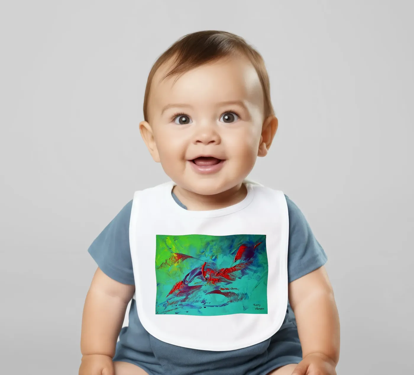 NETWERK baby slabbetje van Little treasures for your home