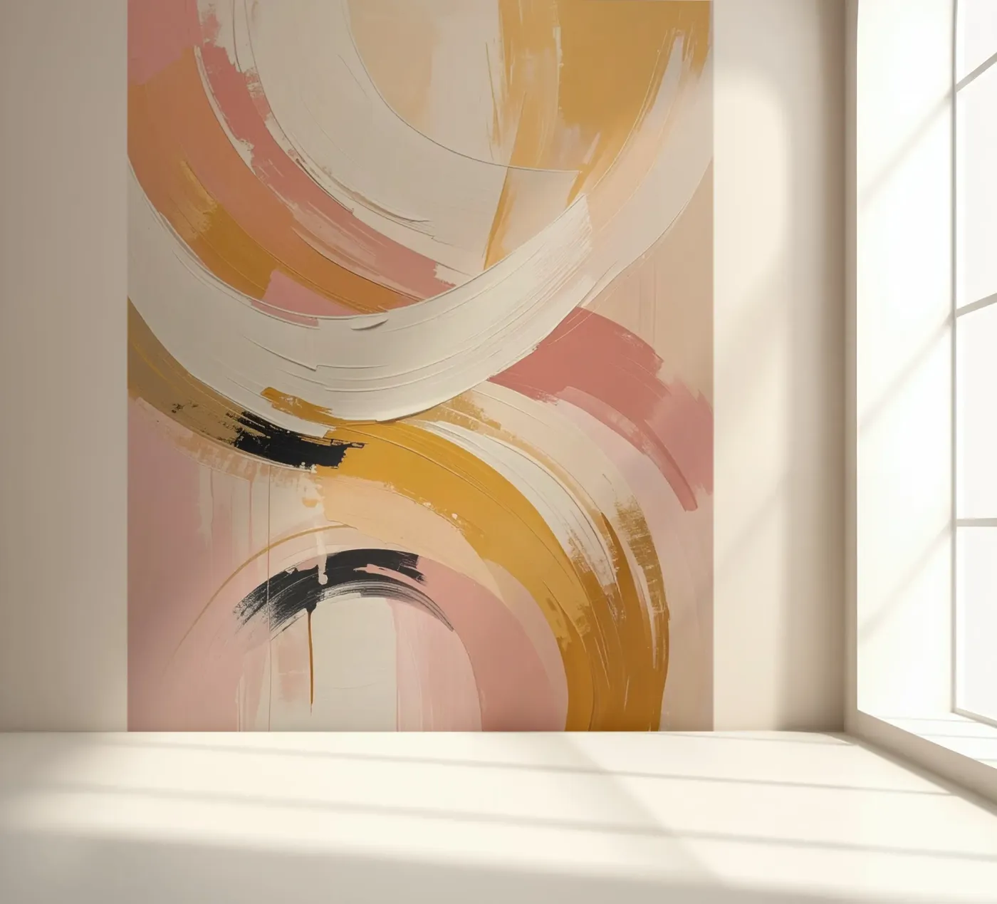 Warm reflections fotobehang van Katalier (Abstract Harmony)