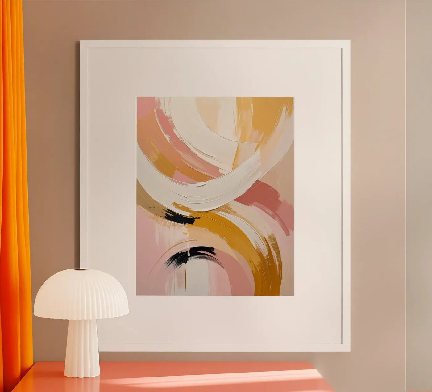 Warm reflections Poster von Katalier (Abstract Harmony)