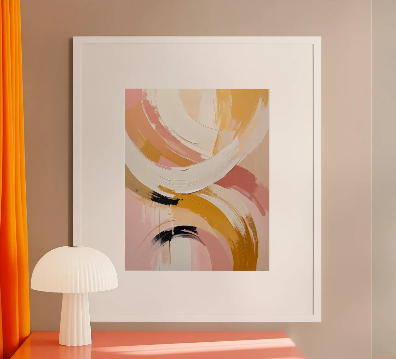 Warm reflections poster de Katalier (Abstract Harmony)