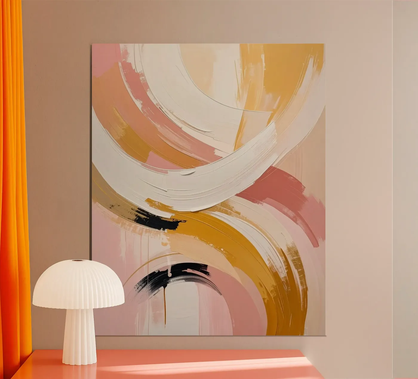 Warm reflections Poster von Katalier (Abstract Harmony)