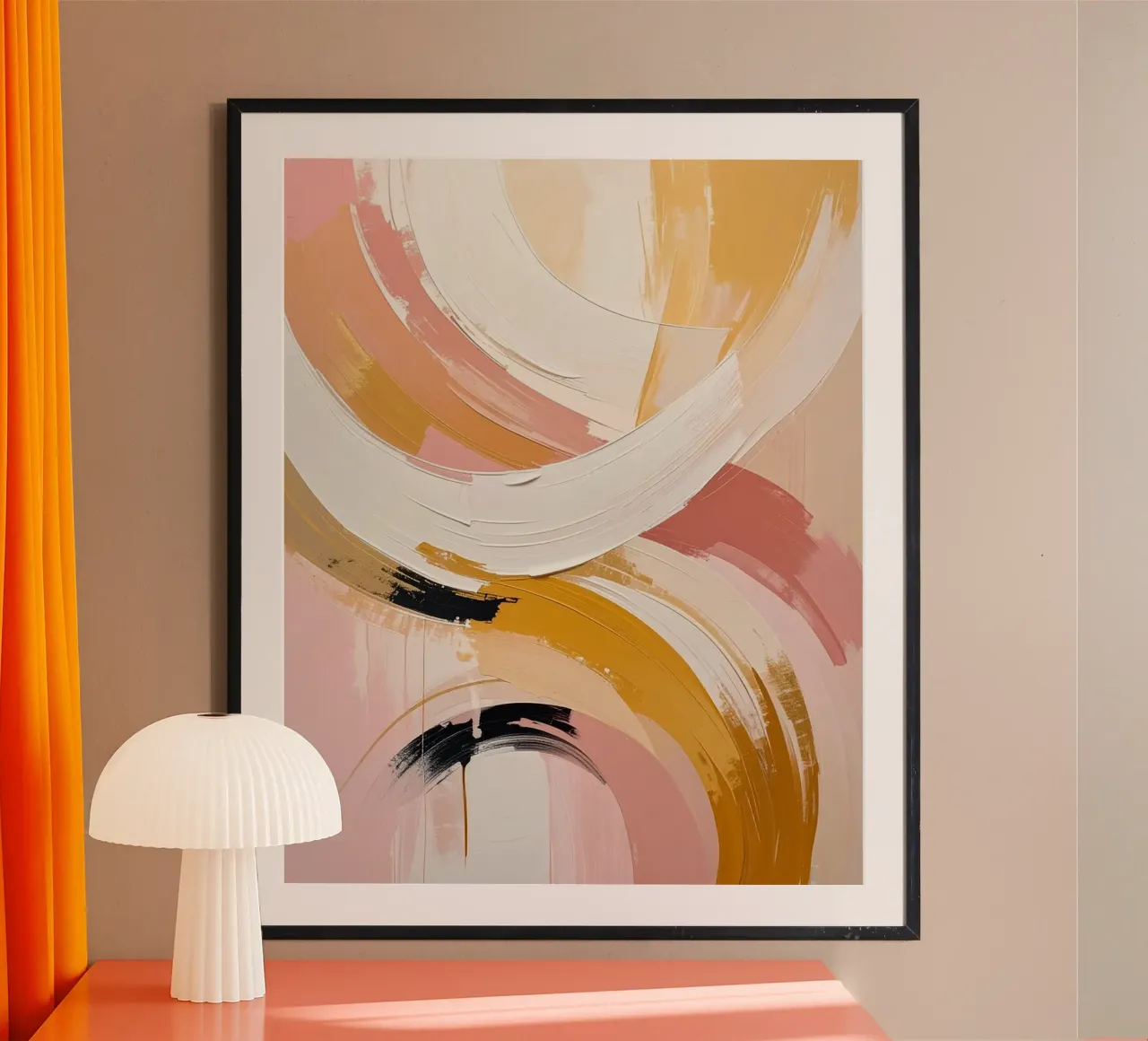 Warm reflections poster de Katalier (Abstract Harmony)