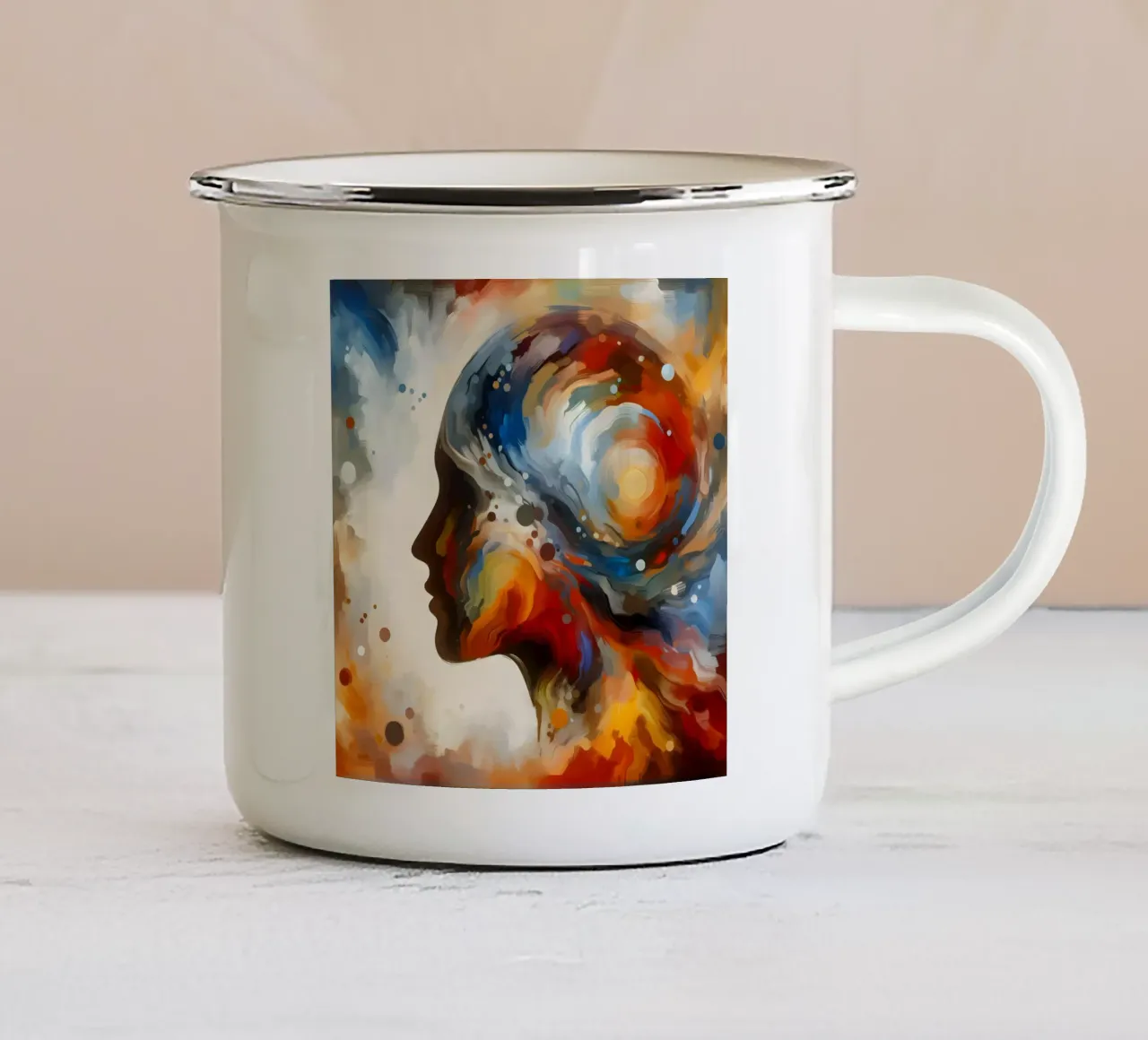 SOGNASOGNO tazza in smalto da ARTOMATIC