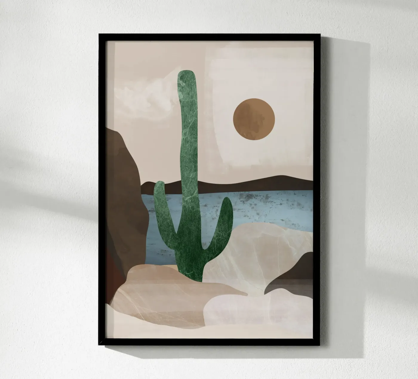 Cactus Landscape. poster by M.A.Z.U.N.