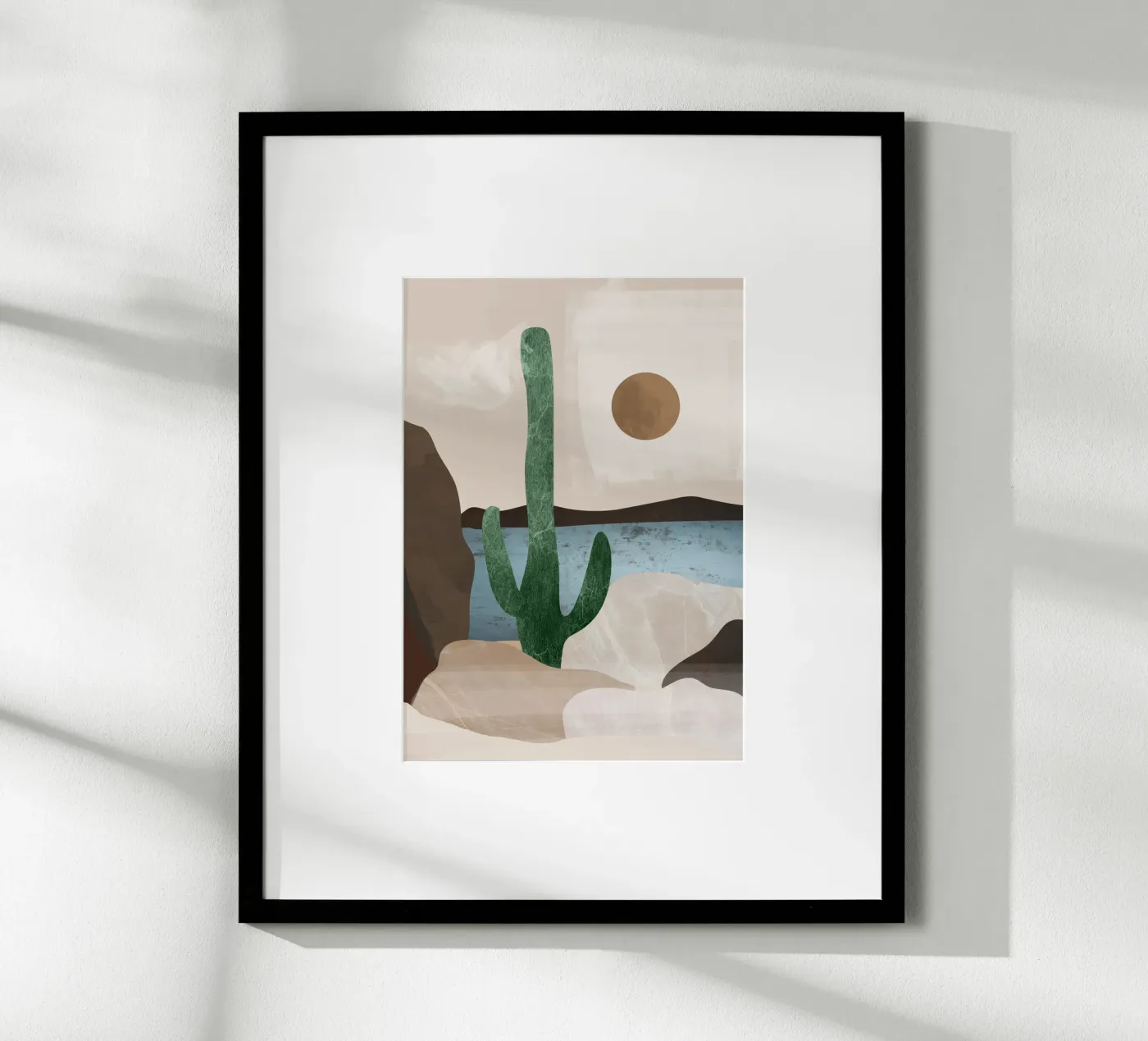 Cactus Landscape. poster by M.A.Z.U.N.