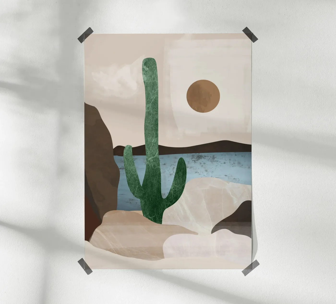 Cactus Landscape. poster by M.A.Z.U.N.