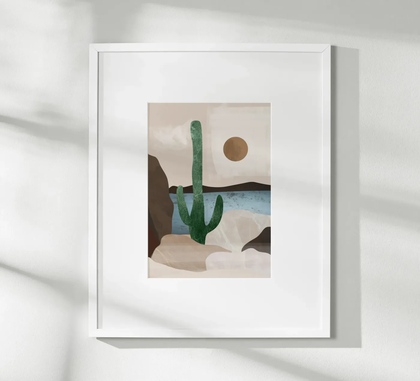Cactus Landscape. poster by M.A.Z.U.N.