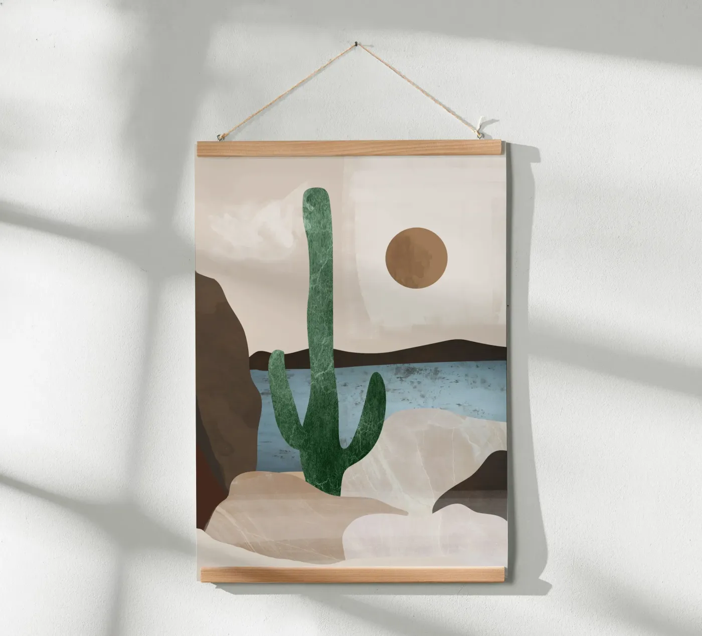 Cactus Landscape. poster by M.A.Z.U.N.